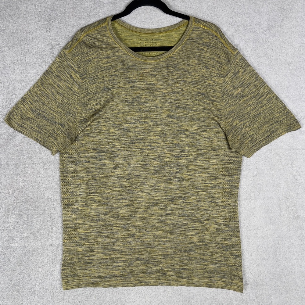 Lululemon Metal Vent Breathe Short Sleeve‎ T-Shirt Men's XL Navy Grape Leaf